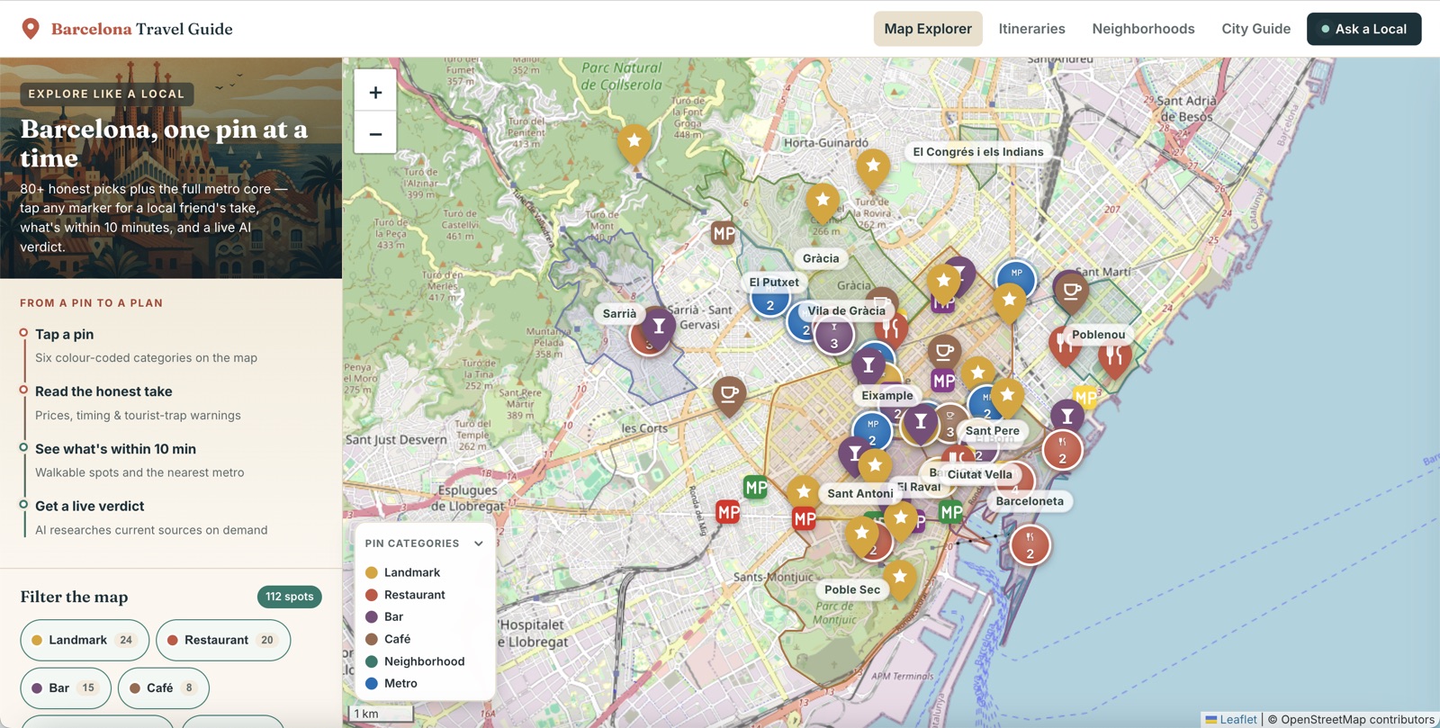 Barcelona Travel Guide — preview screen 1